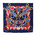 Hermes Carre 90 Instruction Du Roy Silk Scarf  Canvas Scarf in Good condition - Hermès