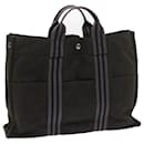 Bolsa HERMES Fourre Tout MM Lona Preto Cinza Auth ti1261 - Hermès