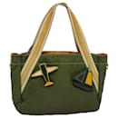 Prada Tote Bag Nylon Green Auth bs9351