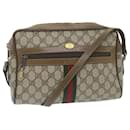 GUCCI GG Supreme Web Sherry Line Shoulder Bag Beige Red 001 4071 5 Auth ep2202 - Gucci