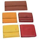 Louis Vuitton Epi Wallet 5Set Red Yellow Orange LV Auth bs9192