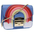 FURLA Chain Shoulder Bag Leather Multicolor Auth 56375 - Furla