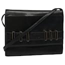 VALENTINO Shoulder Bag Leather Black Auth bs9582 - Valentino