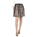 Black floral lace skirt - size UK 8 - Valentino