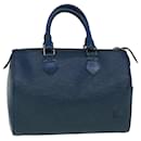 Louis Vuitton Epi Speedy 30 Hand Bag Toledo Blue M43005 LV Auth 58710