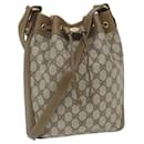 GUCCI GG Canvas Web Sherry Line Umhängetasche PVC Leder Beige Grün Auth 57304 - Gucci