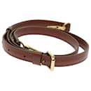 LOUIS VUITTON Adjustable Shoulder Strap Leather 37""-44.5"" Brown Auth ar10575b - Louis Vuitton