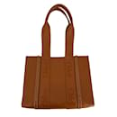 Woody Medium Leather Tote Bag Brown - Chloé