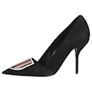 Black pointed toe suede jewelled heels - size EU 37 - Christian Dior