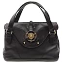CELINE HANDBAG WITH TRIOMPHE CLASP IN BROWN LEATHER LEATHER HAND BAG PURSE - Céline