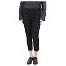 Black slim-fit cropped trousers - size UK 14 - Joseph