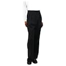Pantalon large noir à fines rayures - taille FR 34 - Autre Marque