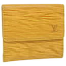 LOUIS VUITTON Epi Porte Monnaie Bier Cartes Crdit Amarillo M63489 Bases de autenticación de LV9490 - Louis Vuitton