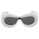 Branco LW400991 Óculos de sol escudo - Loewe