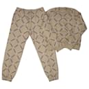Sweat-shirt et pantalon de jogging crème à motifs Tralala - Hermès