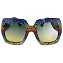 GG multicolorido0102s óculos de sol - Gucci