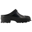 Traktori Slides - Camper - Leather - Black - Autre Marque