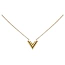 Louis Vuitton Essential V Necklace Metal Necklace M61083 in Excellent condition