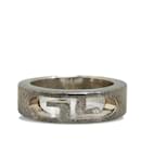 Gucci Cutout G Silver Ring Metal Ring in Good condition