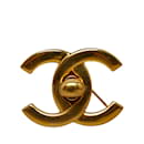 Broche com logotipo CC Turnlock - Chanel