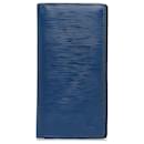 Louis Vuitton Blue Epi Leather Brazza Wallet