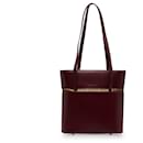 Burberry Red Leather Schultertasche