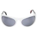 White white sunglasses with red arms - Autre Marque