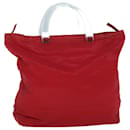 PRADA Tote Bag Nylon Rouge Auth bs8927 - Prada