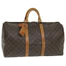 Louis Vuitton Monogram Keepall 50 Boston Bag M41426 LV Auth 57962