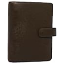 LOUIS VUITTON Taiga Agenda MM Tagesplaner Cover Grizzly R20426 LV Auth ar10673 - Louis Vuitton