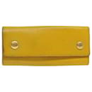 HERMES Key Case Leather Yellow Auth bs9645 - Hermès