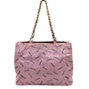 Chanel Chanel vintage pink canvas shoulder bag with chain