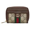 Gucci Brown GG Supreme Ophidia Coin Pouch