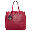 Dior Pink Perforated Cannage Dioriva Tote