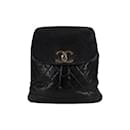 Chanel Vintage Quilted Lambskin Drawstring Backpack
