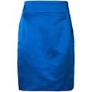 Falda azul eléctrico de Gianni Versace