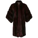 Christian Dior Burgundy Fur Coat