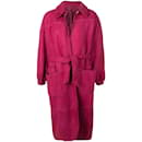 Abrigo de piel de oveja rosa de Gianfranco Ferré