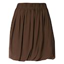 Chloé Brown Silk Skirt