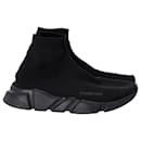 Balenciaga Speed Knit Sneakers in Black Recycled Polyester