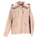 Womens Cotton Twill Hooded Utility Jacket - Tommy Hilfiger