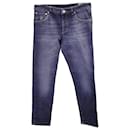 Brunello Cucinelli Denim Skinny Fit Jeans em Algodão Azul