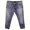 Fear of God Eternal 5-Pocket Straight Leg Jeans in Light Blue Cotton Denim