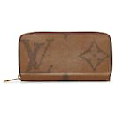 Louis Vuitton Brown Monogram Giant Reverse Zippy Wallet