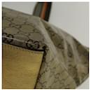 GUCCI GG Crystal Canvas Sherry Line Sac cabas Toile enduite Or Auth 58809 - Gucci