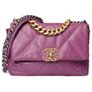 Bolsa CHANEL Chanel 19 em Couro Violeta - 101548