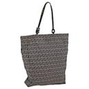 FENDI Bolso tote de lona Zucchino Azul marino Auth 59092 - Fendi