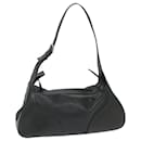 BALLY Shoulder Bag Leather Black Auth ac2397 - Bally