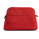 Bolide Travel Pouch MM Wool Red - Hermès
