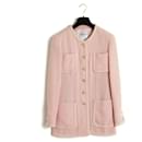 SS1994 Chaqueta de lana rosa claro Chanel FR38